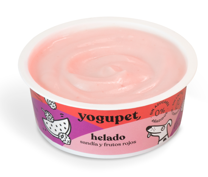 Xeado de froitas vermellas e sandía