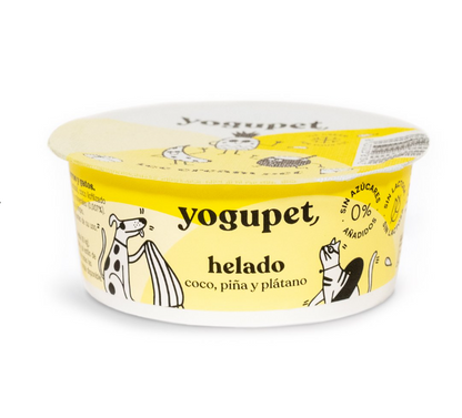 Helado piña, plátano y coco