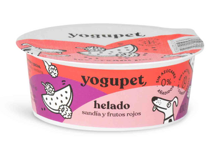 Helado de frutos rojos y sandía