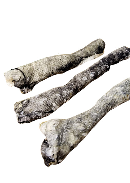 Pel de peixe deshidratada